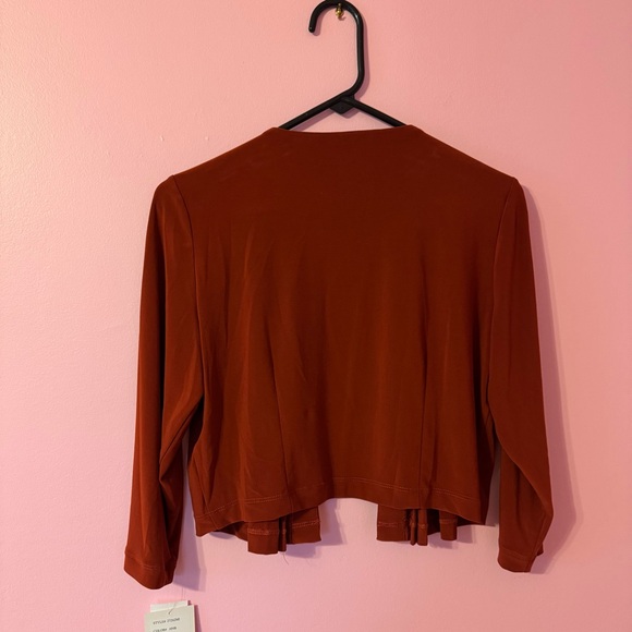 Julian Taylor Burnt Orange Cardigan - Picture 4 of 8